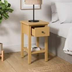 Lynton 1 Drawer Slim Bedside Table -Online Furniture Store 30925505 alt01