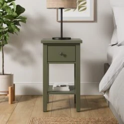 Lynton 1 Drawer Slim Bedside Table -Online Furniture Store 30925506