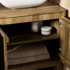 Humphrey Double Vanity Unit, Mango Wood Effect 11 Humphrey Double Vanity Unit, Mango Wood Effect -Online Furniture Store 30925544 alt02