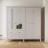 Lynton Mirrored 4 Door Wardrobe -Online Furniture Store 30925672