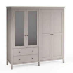 Lynton Mirrored 4 Door Wardrobe -Online Furniture Store 30925672 alt04