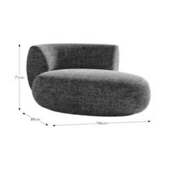 Lozenge Luxe Boucle Bronze Chaise Lounge -Online Furniture Store 30925681 alt09