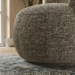 Lozenge Luxe Boucle Black Swivel Chair 11 Lozenge Luxe Boucle Black Swivel Chair -Online Furniture Store 30925682 alt04