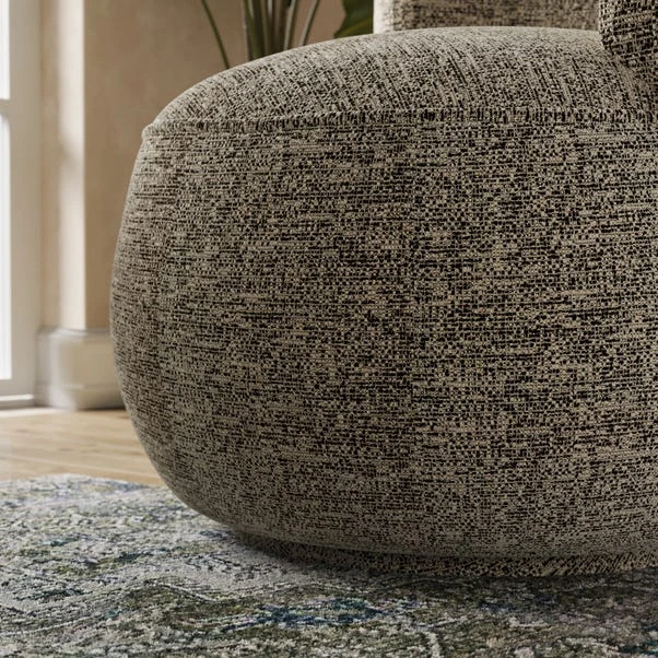 Lozenge Luxe Boucle Black Swivel Chair 5 Lozenge Luxe Boucle Black Swivel Chair - Image 3