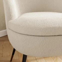 Marcie Luxe Ivory Boucle Cocktail Chair -Online Furniture Store 30925797 alt03