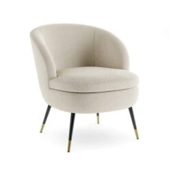 Marcie Luxe Ivory Boucle Cocktail Chair -Online Furniture Store 30925797 alt05