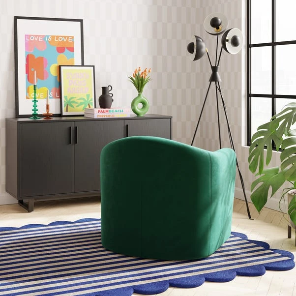 Darcy Velvet Accent Chair 4 Darcy Velvet Accent Chair - Image 2