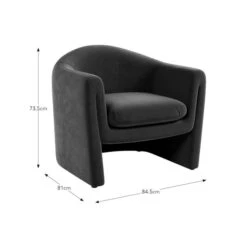 Darcy Velvet Accent Chair 17 Darcy Velvet Accent Chair -Online Furniture Store 30926636 alt09