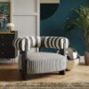 Fallon Woven Stripe Bolster Accent Chair -Online Furniture Store 30926637