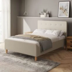 Ashbourne Fabric Side Lift Ottoman Bed Frame