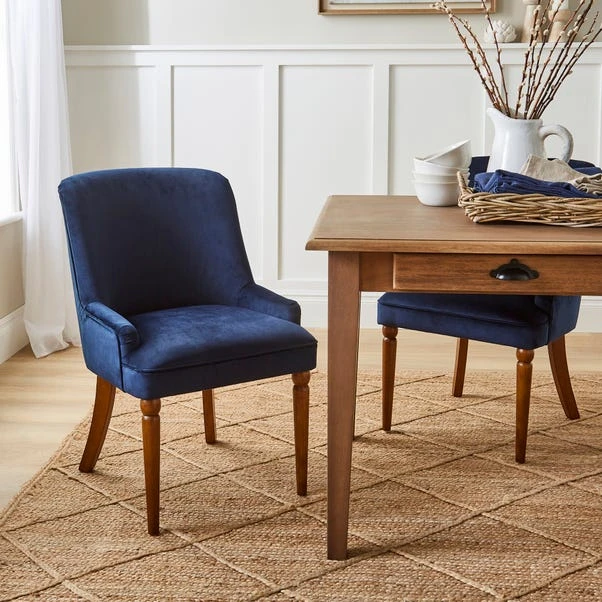 Beatrice Dining Chair, Luxe Navy Velvet 3 Beatrice Dining Chair, Luxe Navy Velvet