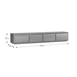Malik Low Super Wide TV Unit For TVs Up To 85" -Online Furniture Store 30927351 alt09