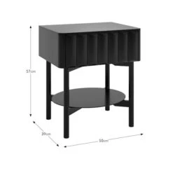 Alita 1 Drawer Bedside Table -Online Furniture Store 30927462 alt09