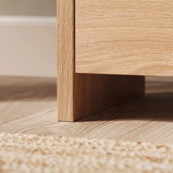 Bennett 2 Drawer Bedside Table, Light Oak 7 Bennett 2 Drawer Bedside Table, Light Oak - Image 5