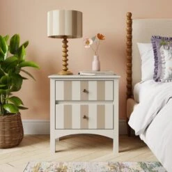 Beatrice Wide 2 Drawer Bedside Table 23 Beatrice Wide 2 Drawer Bedside Table -Online Furniture Store 30927511