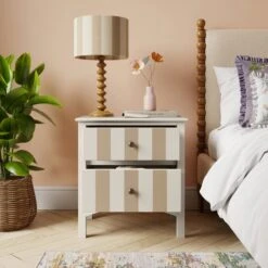 Beatrice Wide 2 Drawer Bedside Table 24 Beatrice Wide 2 Drawer Bedside Table -Online Furniture Store 30927511 alt01