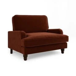 Beatrice Matte Velvet Snuggle Single Sofa Bed -Online Furniture Store 30927534 alt06