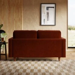 Zoe Casual Sit Velvet 2 Seater Sofa -Online Furniture Store 30927541 alt01