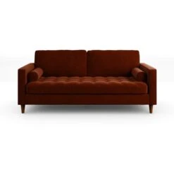 Zoe Casual Sit Velvet 3 Seater Sofa -Online Furniture Store 30927542 alt07