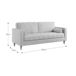 Zoe Boucle Fleck 3 Seater Sofa 19 Zoe Boucle Fleck 3 Seater Sofa -Online Furniture Store 30927547 alt09
