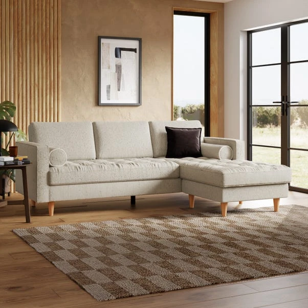 Zoe Boucle Fleck Corner Chaise Sofa 12 Zoe Boucle Fleck Corner Chaise Sofa - Image 10