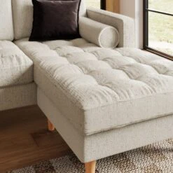Zoe Boucle Fleck Corner Chaise Sofa 32 Zoe Boucle Fleck Corner Chaise Sofa -Online Furniture Store 30927549 alt03