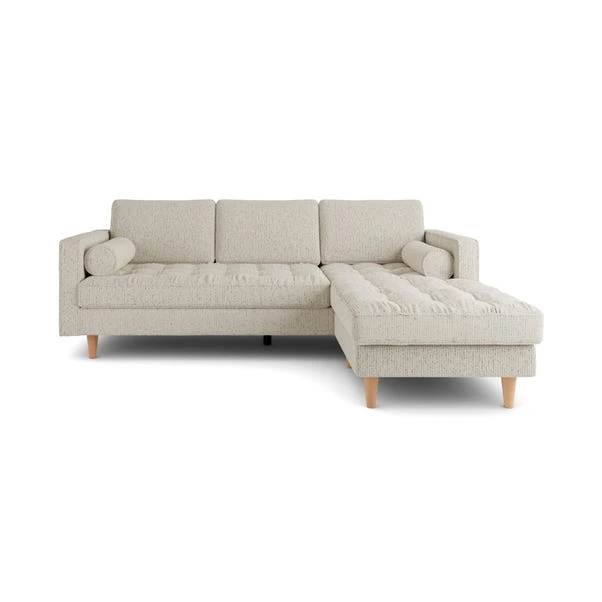 Zoe Boucle Fleck Corner Chaise Sofa 19 Zoe Boucle Fleck Corner Chaise Sofa - Image 17