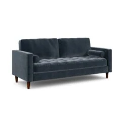 Zoe Casual Sit Velvet 3 Seater Sofa -Online Furniture Store 30927552 alt06