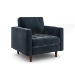 Zoe Casual Sit Velvet Armchair -Online Furniture Store 30927553 alt06