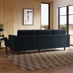 Zoe Casual Sit Velvet Corner Chaise Sofa -Online Furniture Store 30927554 alt01