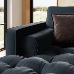 Zoe Casual Sit Velvet Corner Chaise Sofa -Online Furniture Store 30927555 alt02