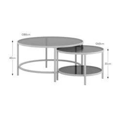 Sofia Glass Coffee Nest Of Tables 35 Sofia Glass Coffee Nest Of Tables -Online Furniture Store 30928199 alt09