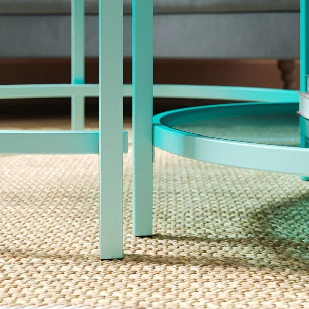 Sofia Glass Coffee Nest Of Tables 5 Sofia Glass Coffee Nest Of Tables - Image 3