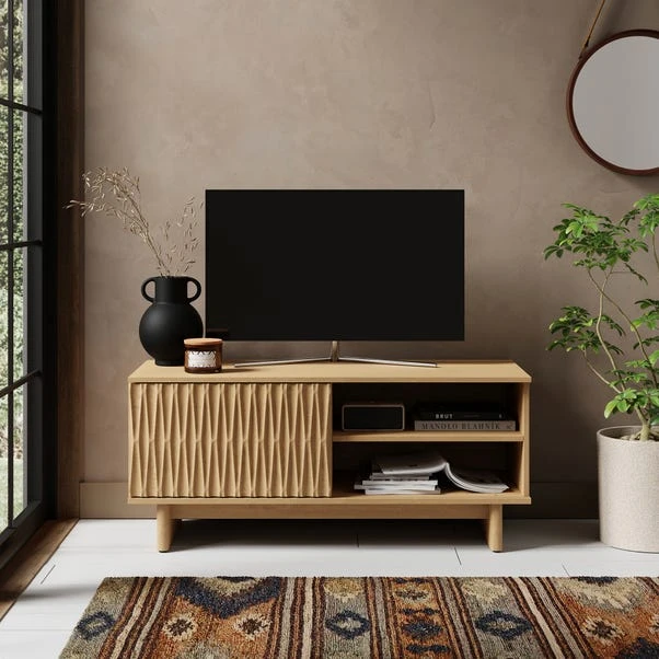 Inga Small TV Unit For TVs Up To 44", Oak Effect 3 Inga Small TV Unit For TVs Up To 44", Oak Effect