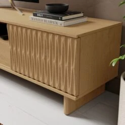 Inga Extra Wide TV Unit For TVs Up To 75", Oak Effect -Online Furniture Store 30928263 alt02