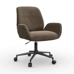 Ginny Boucle Swivel Office Chair -Online Furniture Store 30928669 alt05
