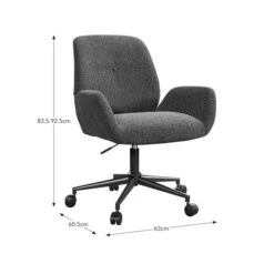 Ginny Boucle Swivel Office Chair -Online Furniture Store 30928669 alt09