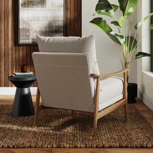 Nelson Wooly Textured Weave Occasional Armchair 4 Nelson Wooly Textured Weave Occasional Armchair - Image 2