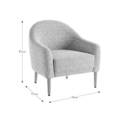 Kaspar Luxe Boucle Tub Chair 37 Kaspar Luxe Boucle Tub Chair -Online Furniture Store 30930115 alt09
