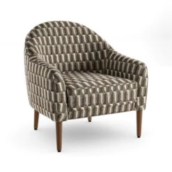 Kaspar Regents Jacquard Tub Chair -Online Furniture Store 30930117 alt06