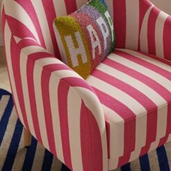 Kaspar Woven Stripe Tub Chair 14 Kaspar Woven Stripe Tub Chair -Online Furniture Store 30930128 alt03