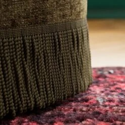 Elea Tassel Distressed Chenille Occasional Armchair -Online Furniture Store 30930363 alt04