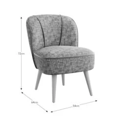 Elsie Multi Chenille Cocktail Chair -Online Furniture Store 30930371 alt09