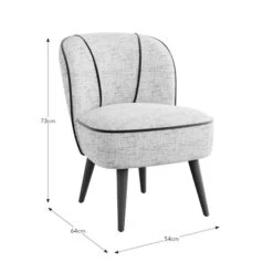 Elsie Multi Chenille Cocktail Chair -Online Furniture Store 30930372 alt09