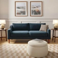 Hugo Velvet 3 Seater Sofa