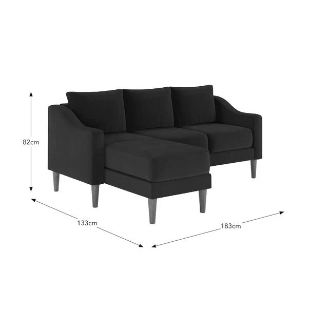 Hugo Velvet 3 Seater Corner Chaise Sofa 10 Hugo Velvet 3 Seater Corner Chaise Sofa - Image 8