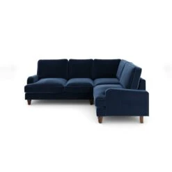 Beatrice Matte Velvet Luxe Navy Corner Sofa -Online Furniture Store 30931699 alt05