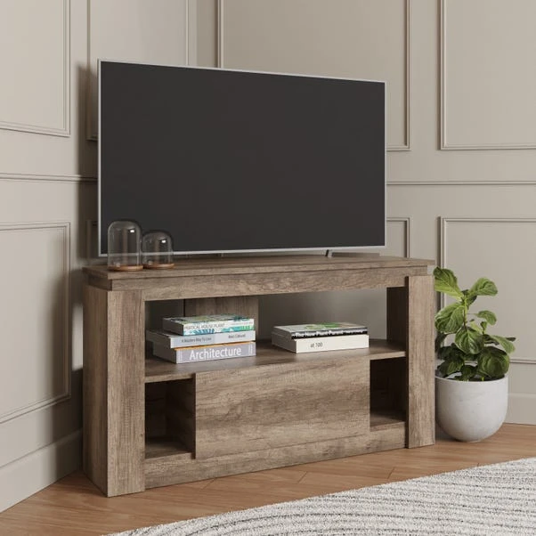 Canyon Oak Corner TV Unit For TVs Up To 44" 3 Canyon Oak Corner TV Unit For TVs Up To 44"