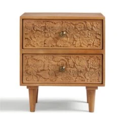 Jules Hand Carved Bedside Table -Online Furniture Store 30931914 alt06