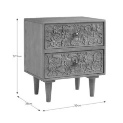 Jules Hand Carved Bedside Table -Online Furniture Store 30931914 alt09